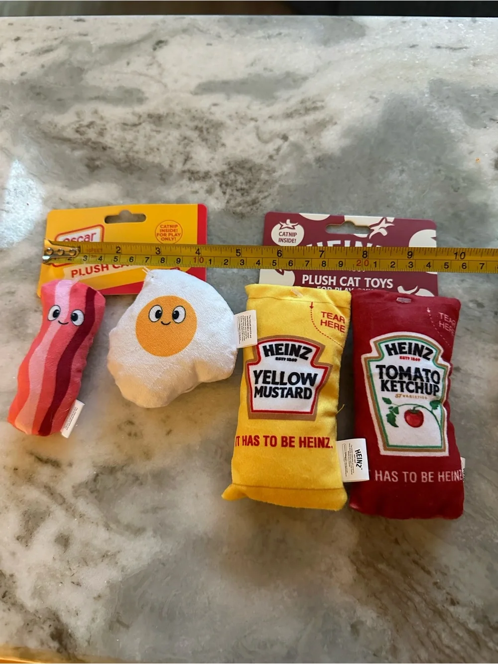 4 mini plush pet toys